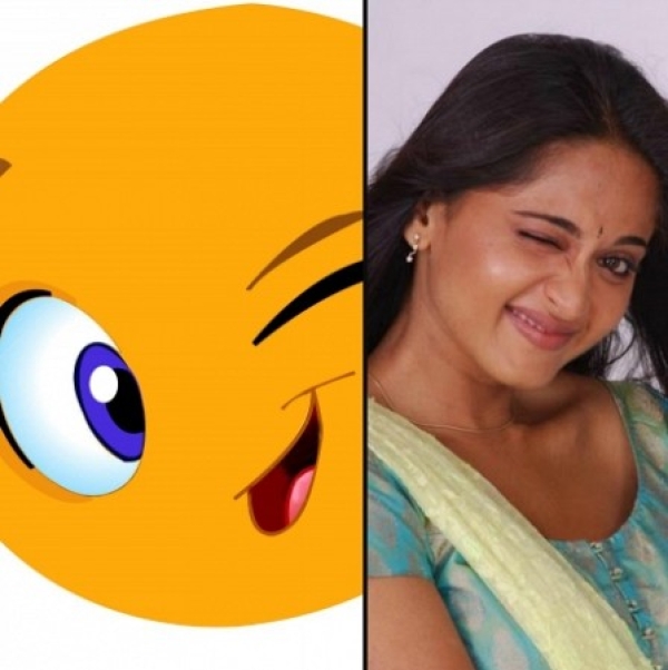 Anushka Shetty - Winking Emoticons